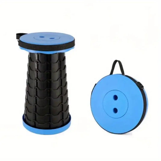 Telescopic Portable Stool Blue/Black
