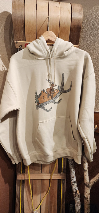 Elk Hoodie Sweatshirt