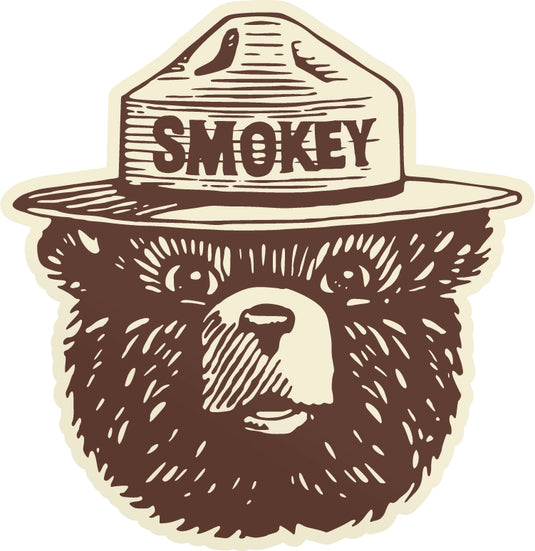 Smokey Bear Logo Sticker