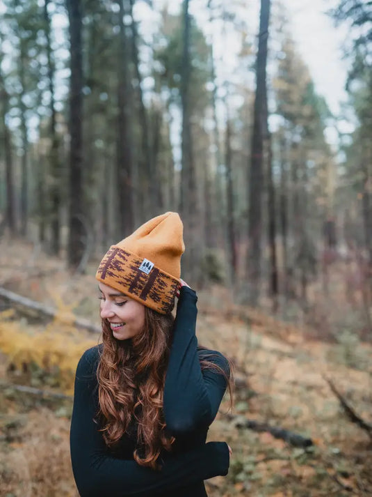 Woodland Foldover Beanie Amber