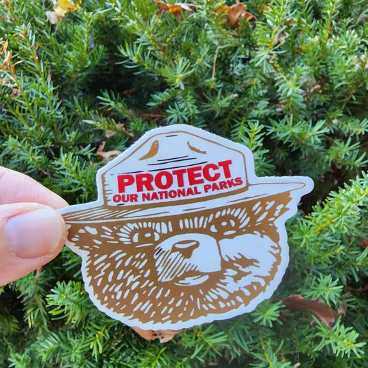 Protect the National Parks Bear Sticker