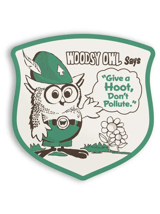 Woodsy Says Sticker