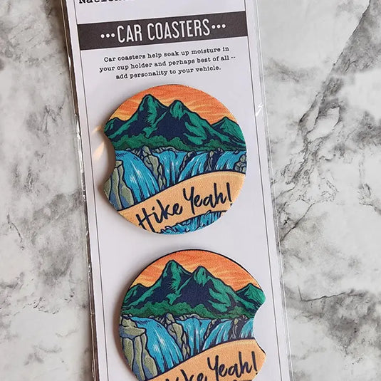 National Parks and Beyond "Hike Yeah!" Car Coaster Set